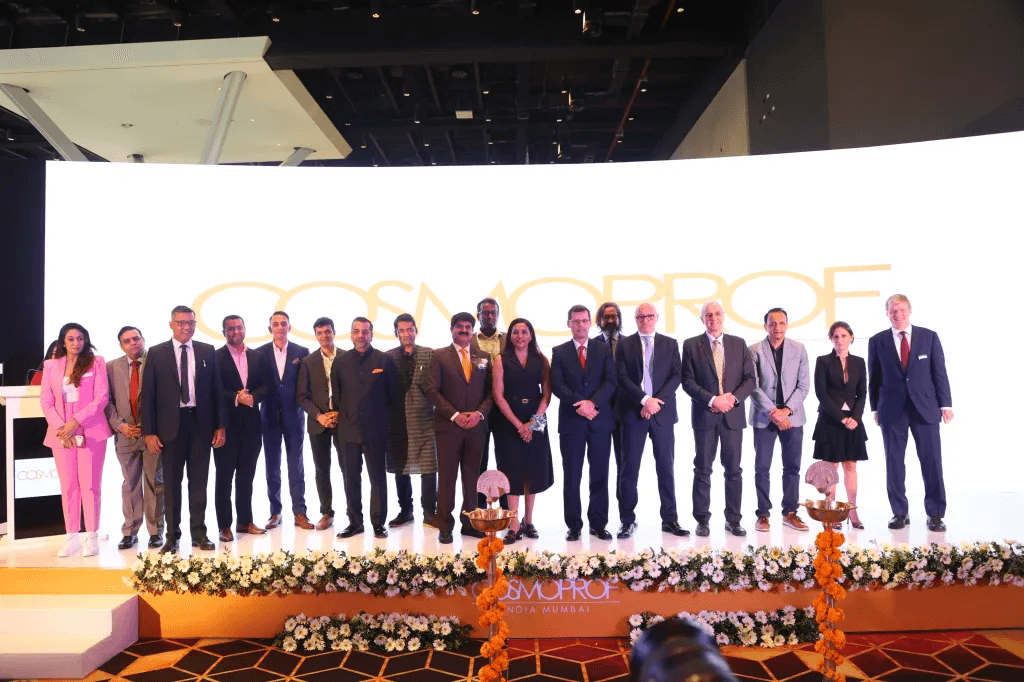 Group photo of conclave participants on stage