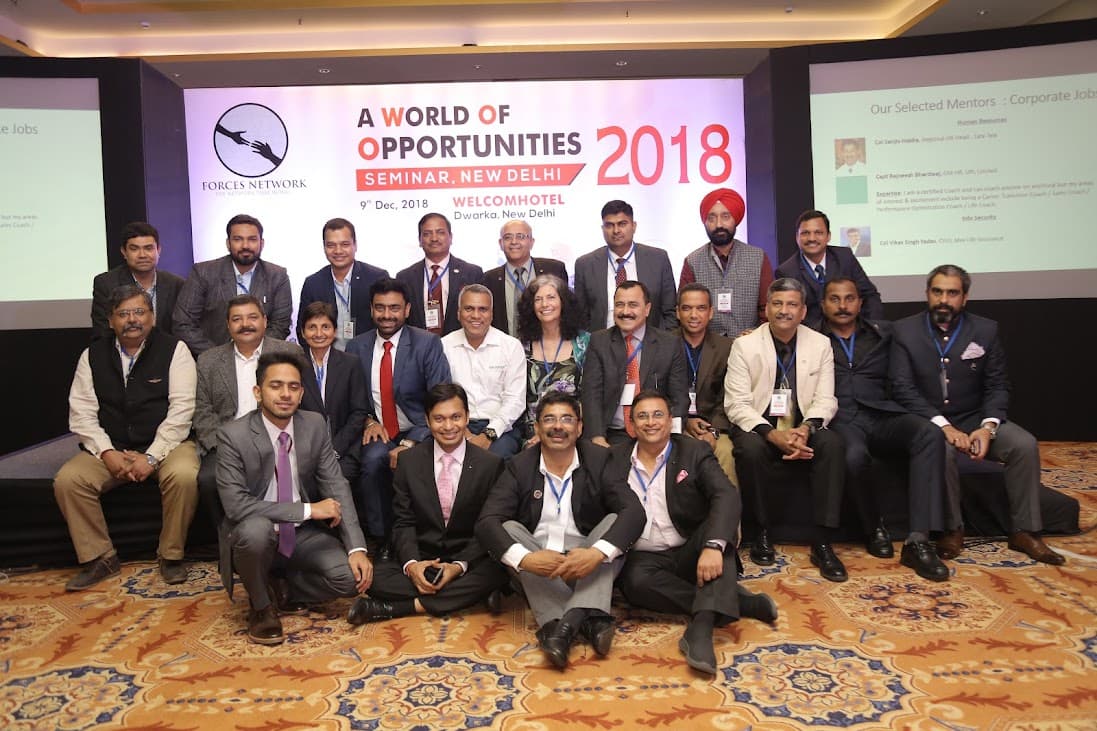 Group of conclave participants at a business opportunities event